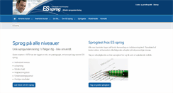 Desktop Screenshot of essprog.dk