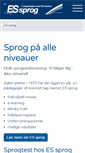 Mobile Screenshot of essprog.dk