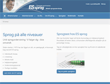 Tablet Screenshot of essprog.dk